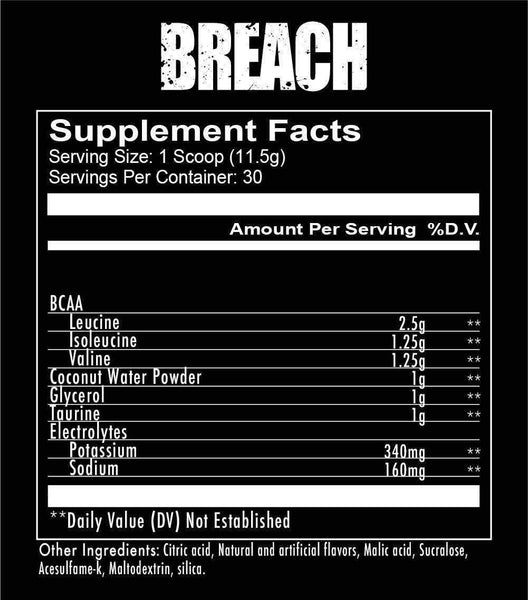 Redcon1 BREACH Branch Chain Amino Acids 345g (30 servings)