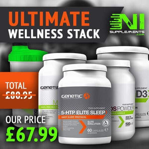 Genetic Ultimate Wellness Stack D3-Megavit-Elitesleep-Greens and Reds