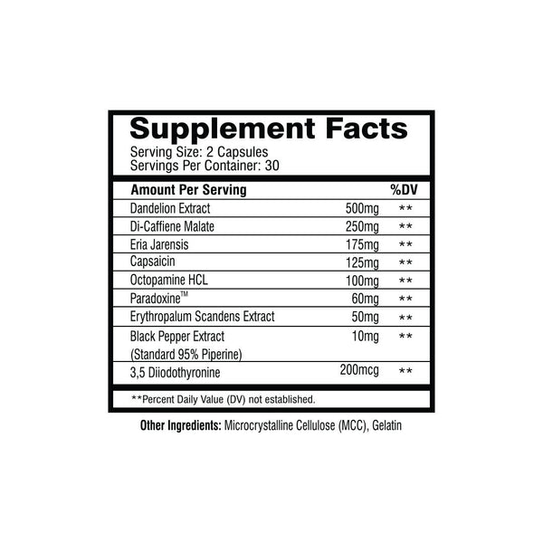 HYBRID BLACK EDITION - Fat Burning Pre Workout