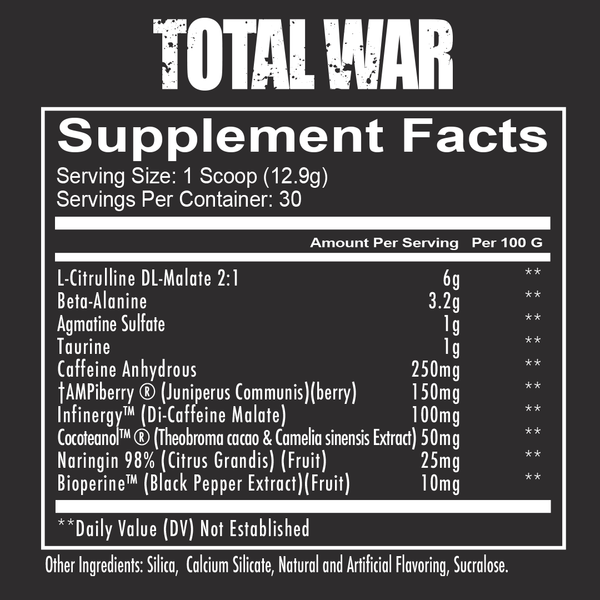 Redcon1 TOTAL WAR - PRE WORKOUT 394.89g (30 servings)